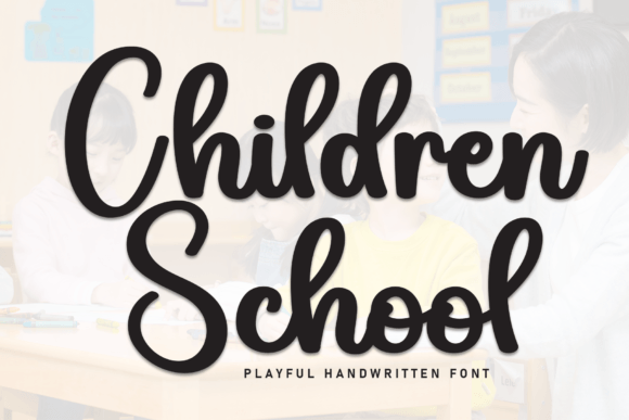 Children School Font: A Magical Script for Creative Expression