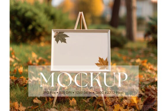 Welcome Sign, Wedding Sign Mockup_13: A Simple Way to Showcase Your Artwork