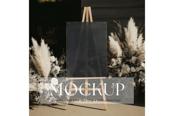 Welcome Sign, Wedding Sign Mockup_149: A Versatile Tool for Creative Presentation