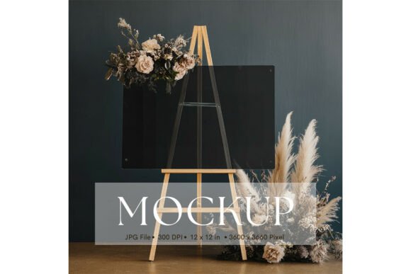 Welcome Sign, Wedding Sign Mockup_151: A Versatile Tool for Creative Presentation