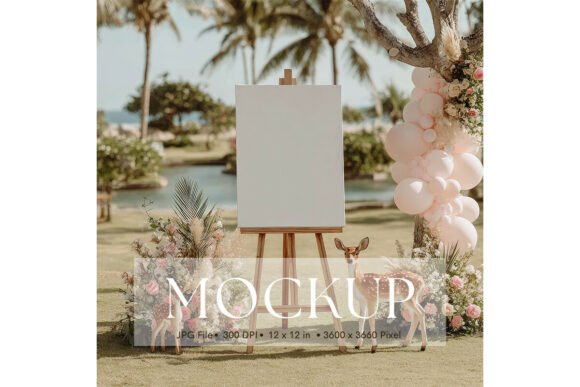 Welcome Sign, Wedding Sign Mockup_162: A Versatile Tool for Creative Presentation