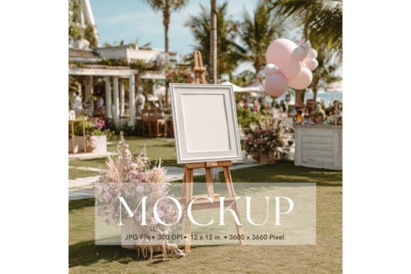 Welcome Sign, Wedding Sign Mockup_163: A Simple Tool for Professional Presentation
