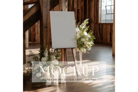 Welcome Sign, Wedding Sign Mockup_207: A Stylish Way to Showcase Your Artwork