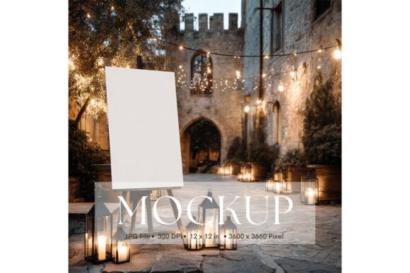Welcome Sign, Wedding Sign Mockup_209: A Versatile Tool for Creative Presentation