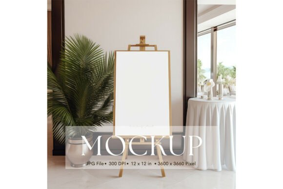 Welcome Sign, Wedding Sign Mockup_229: A Versatile Tool for Creative Presentation