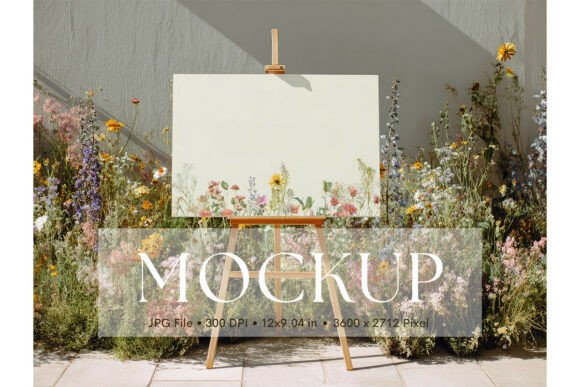 Welcome Sign, Wedding Sign Mockup_49: A Simple and Effective Way to Showcase Your Artwork