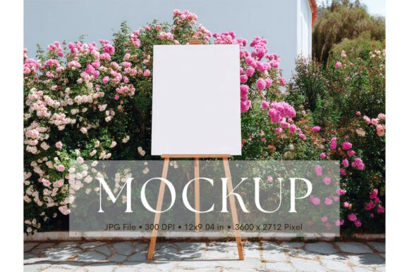 Welcome Sign, Wedding Sign Mockup_57: A Simple Way to Showcase Your Artwork